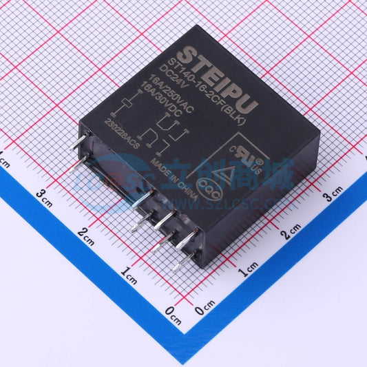Rơ-le ST140-16-2CF(BLK)/DC24V STEIPU 24V THT,29x12.7mm - Techcore Việt Nam