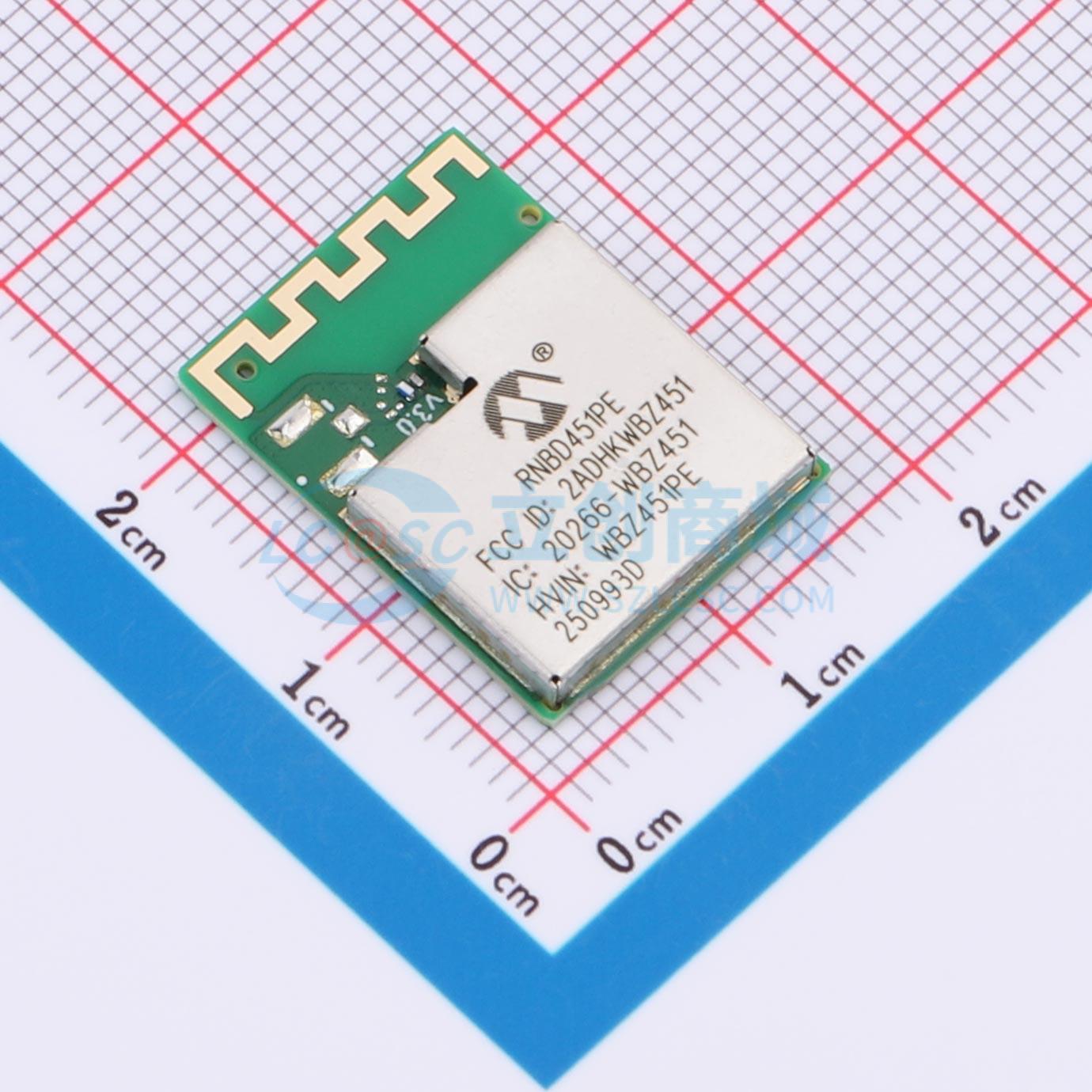 Module Bluetooth RNBD451PE-I110 MICROCHIP SMD 20.7x15.5mm - Techcore Việt Nam