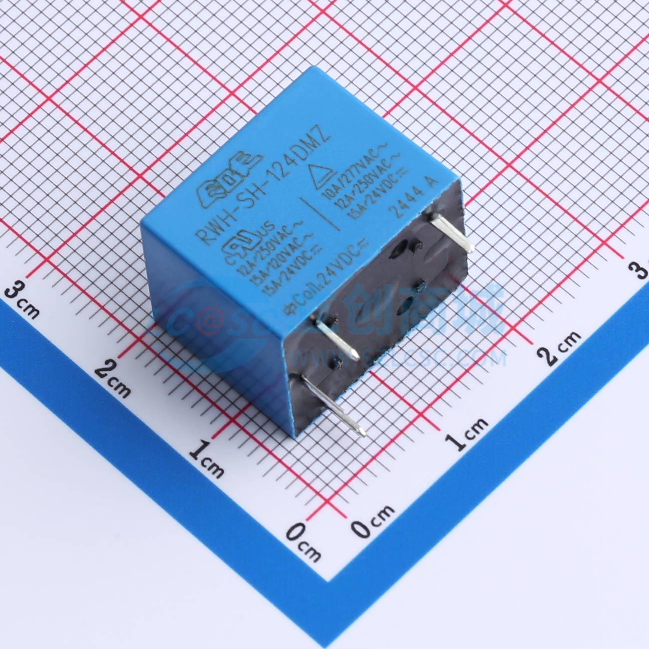 Rơ-le điện tử ETR-RWH-SH-124DMZ ECE 24V THT,19x15.4mm - Techcore Việt Nam