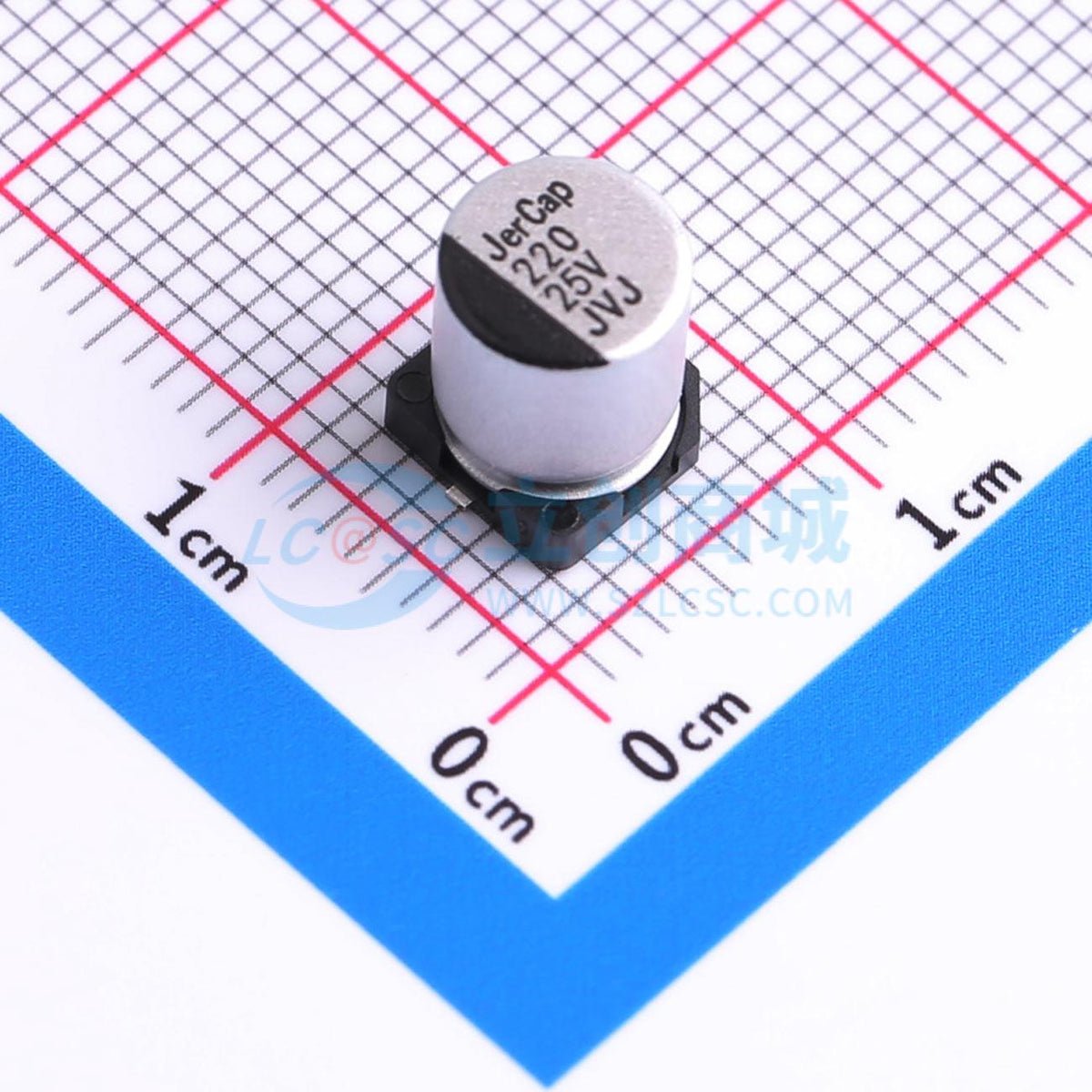 Linh kiện điện tử JVJ25V220M6x8 JIERR SMD,D6.3xL7.7mm - Techcore Việt Nam