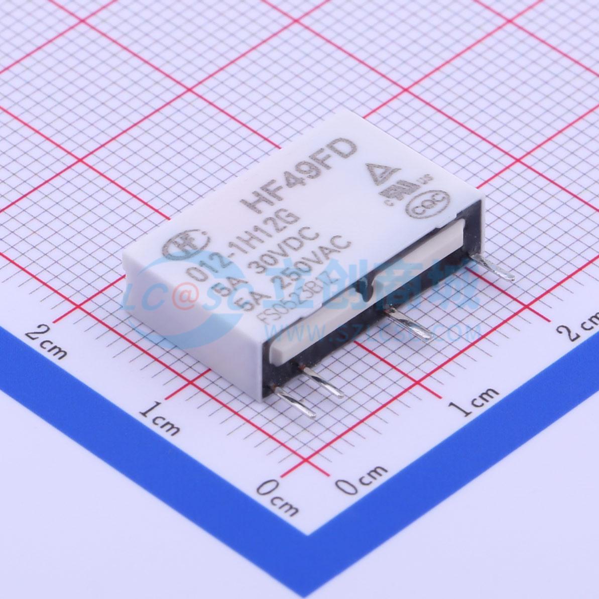 Rơ-le điện tử HF49FD/012-1H12G HF 12V SIP,20x5mm - Techcore Việt Nam