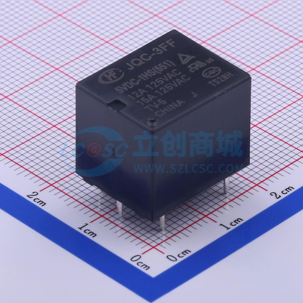 Rơ-le điện tử JQC-3FF/005-1HS (551) HF 5V THT,19x15.5mm - Techcore Việt Nam