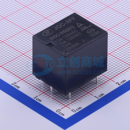 Rơ-le điện tử JQC-3FF/005-1HS (551) HF 5V THT,19x15.5mm - Techcore Việt Nam