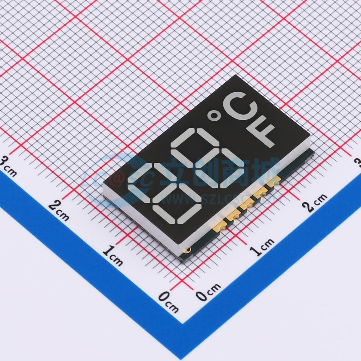 LED 7 đoạn GS4023AB-B Guangcai Display SMD,25x16mm Anode chung - Techcore Việt Nam