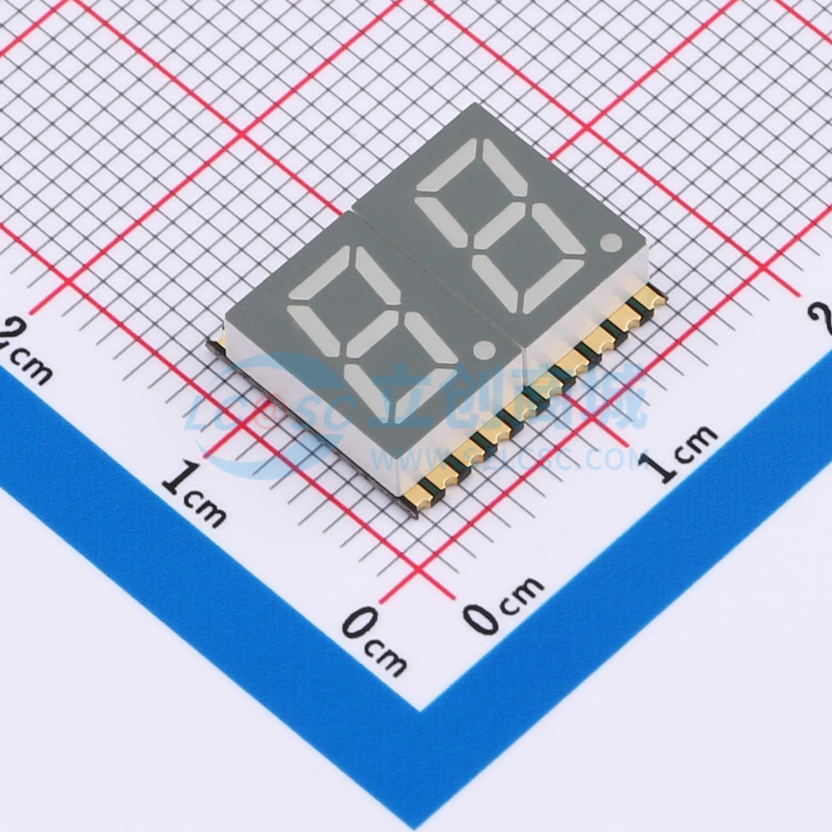 LED 7 đoạn GS3021AW-G Guangcai Display SMD,14.6x12mm - Techcore Việt Nam