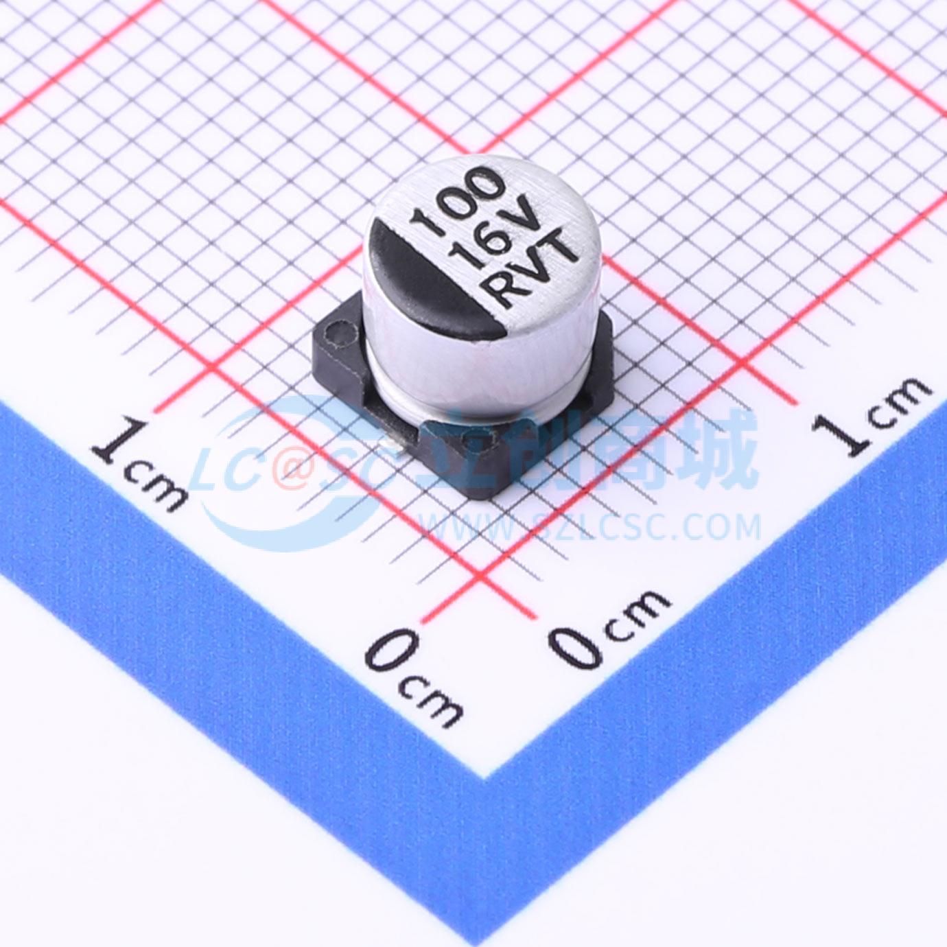 Linh kiện điện tử RVT100UF16V67RV0016 KNSCHA SMD,D6.3xL5.4mm - Techcore Việt Nam