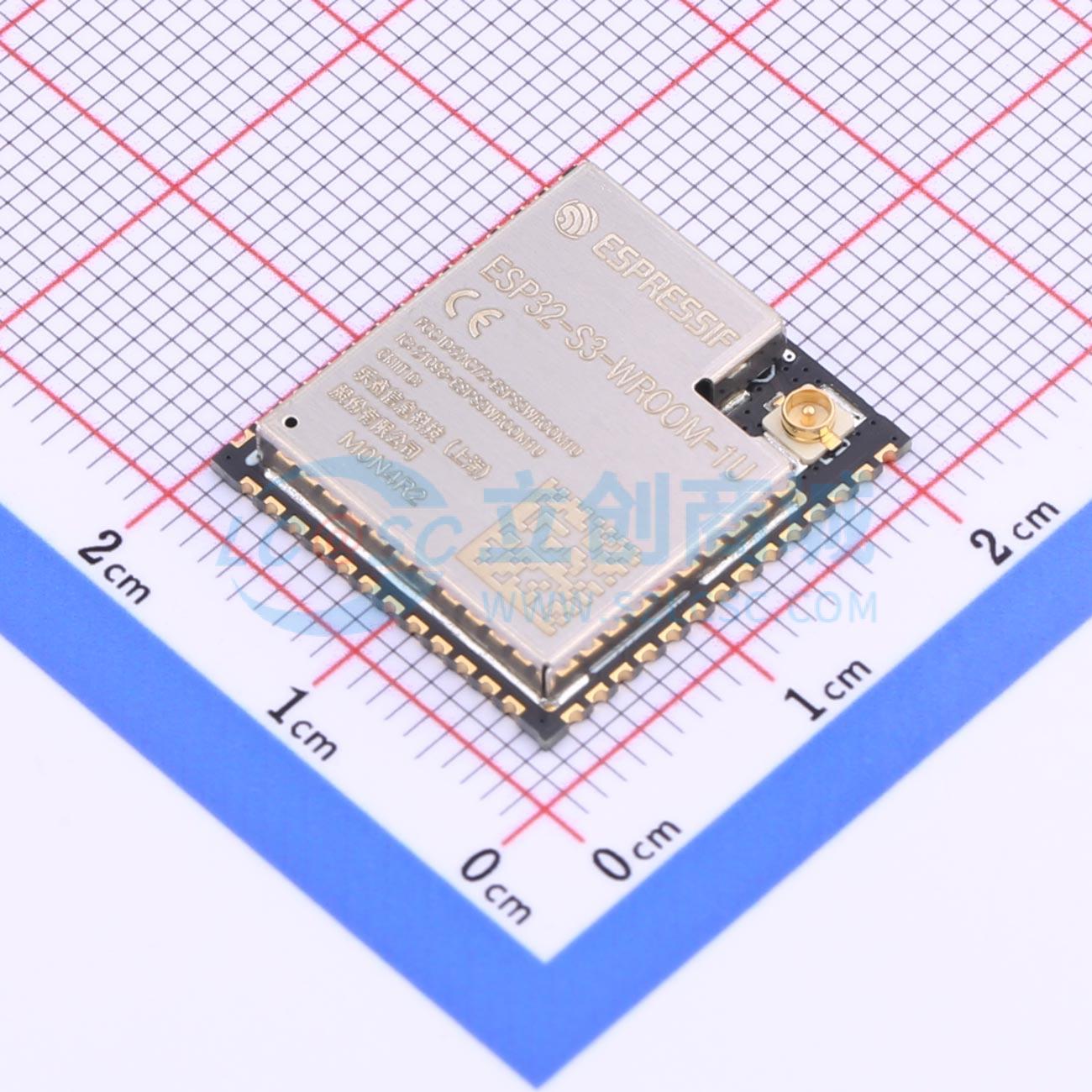 Module WiFi ESP32-S3-WROOM-1U-N4R2 ESPRESSIF SMD 19.2x18mm 2.4GHz - Techcore Việt Nam