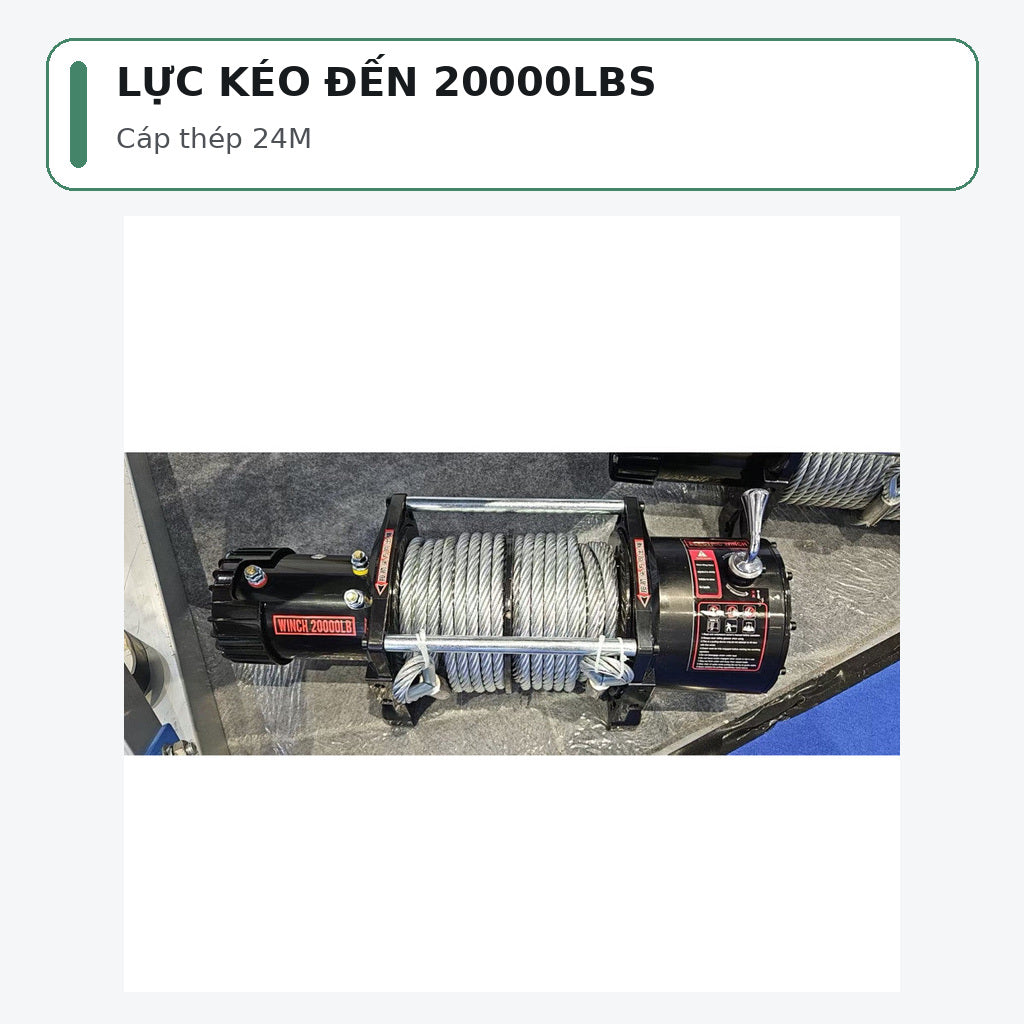 Tời Điện Cứu Hộ 12V/24V – 24V 12000LBS – ảnh 8
