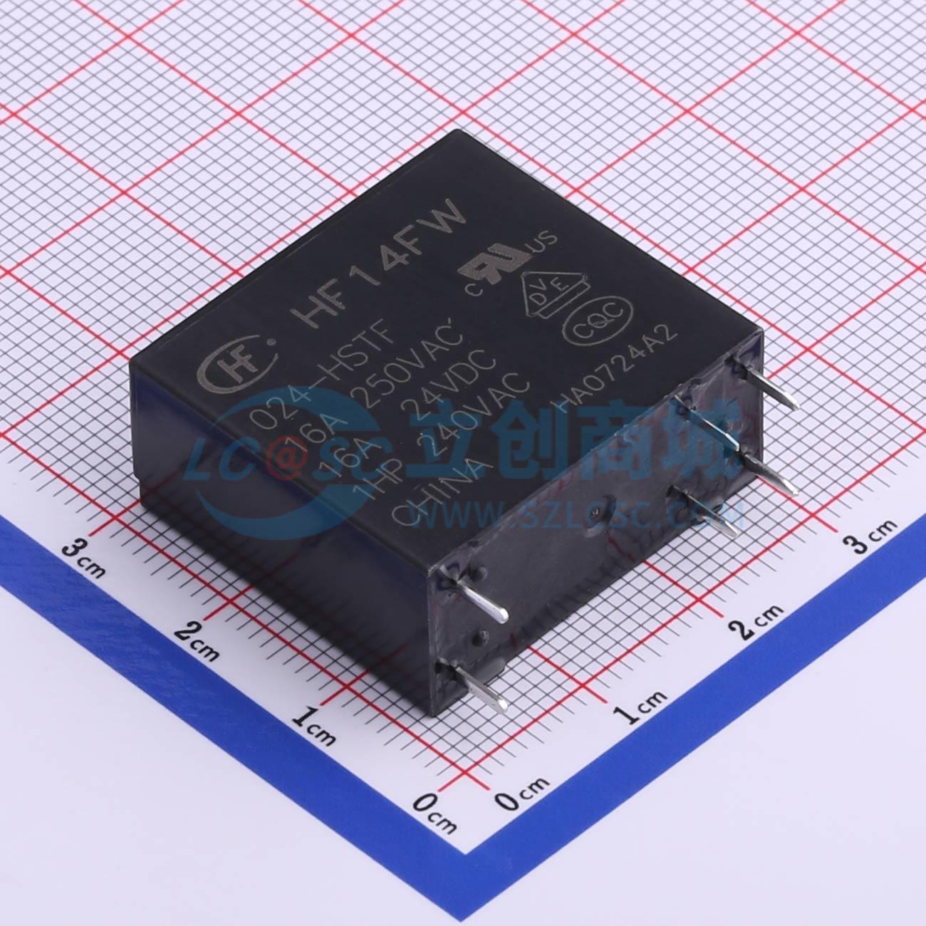 Rơ-le điện tử HF14FW/024-HSTF HF 24V DIP,29x13mm - Techcore Việt Nam
