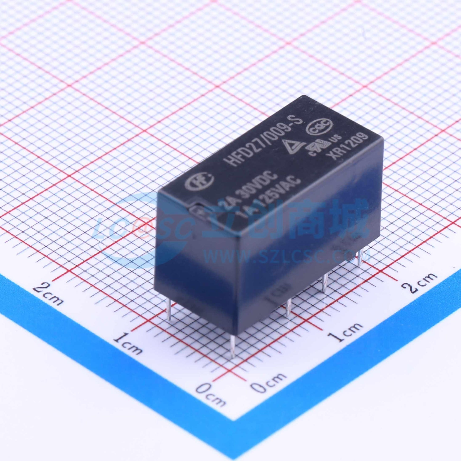 Rơ-le điện tử HFD27/009-S HF 9V DIP,20.2x10.2mm - Techcore Việt Nam