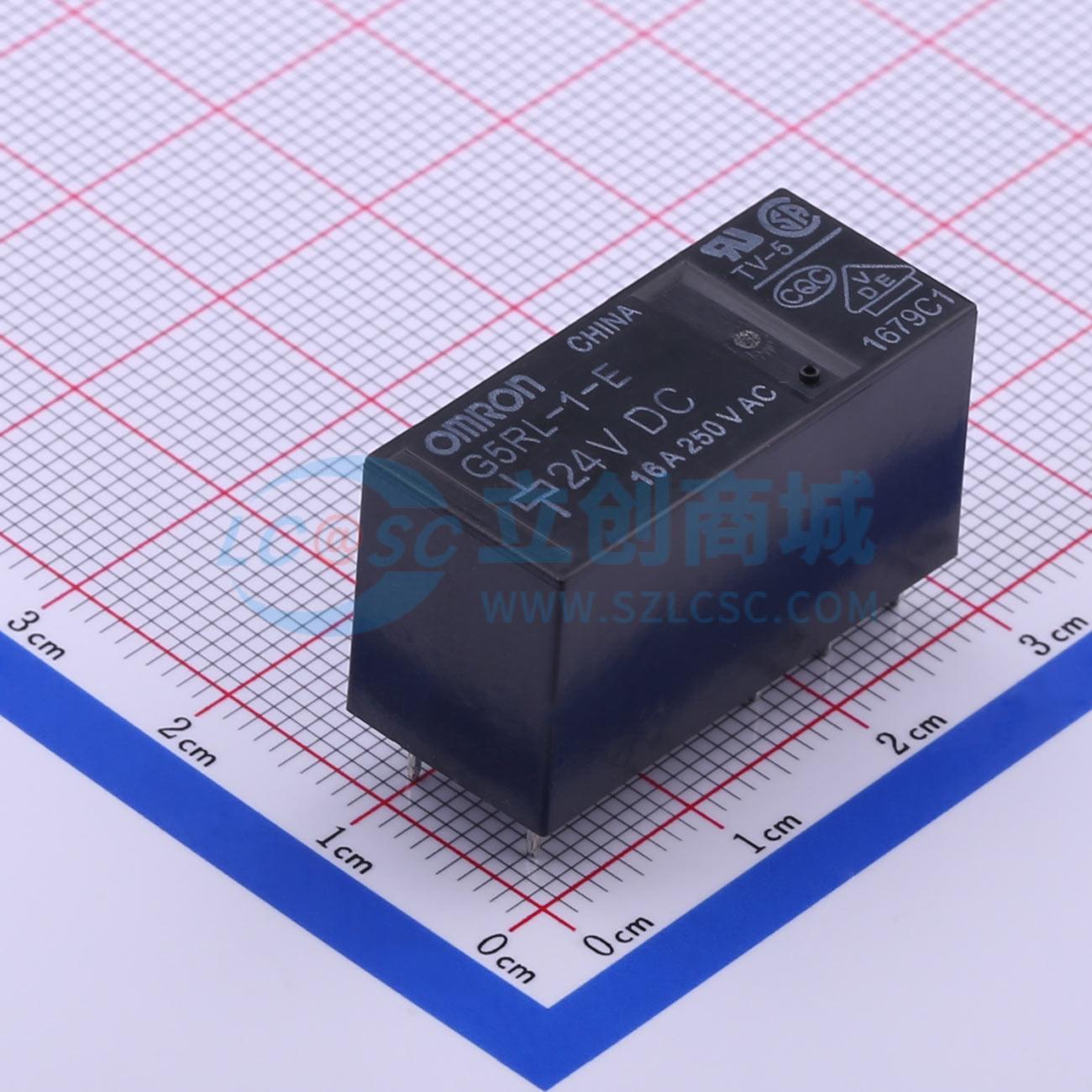 Rơ-le công suất G5RL-1-E DC24 OMRON 24V DIP,28.8x12.5mm - Techcore Việt Nam