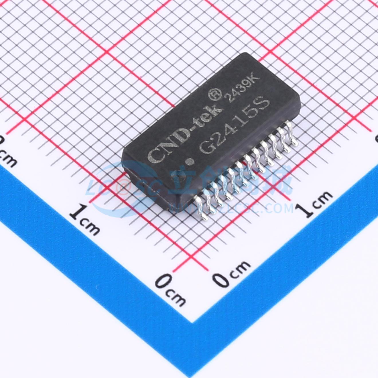 Biến Áp Mạng Ethernet G2415S CND-tek SMD-24P,15.1x7.1mm 1:1 1000M 350uH - Techcore Việt Nam