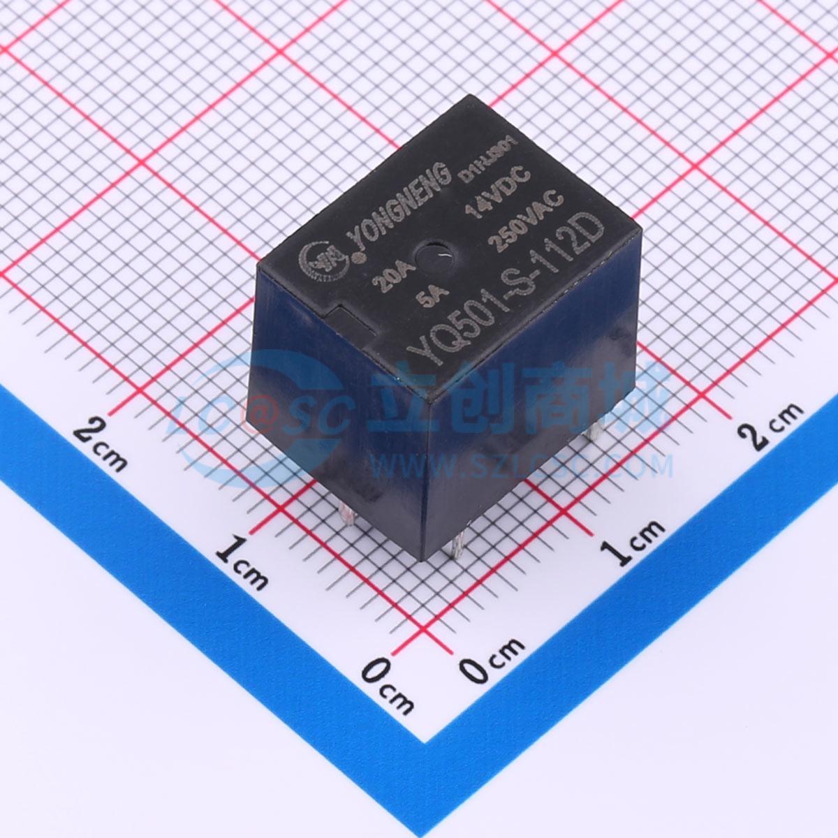 Rơ-le điện tử YQ501-S-112D YONGNENG 12V THT,15.5x12.2mm - Techcore Việt Nam