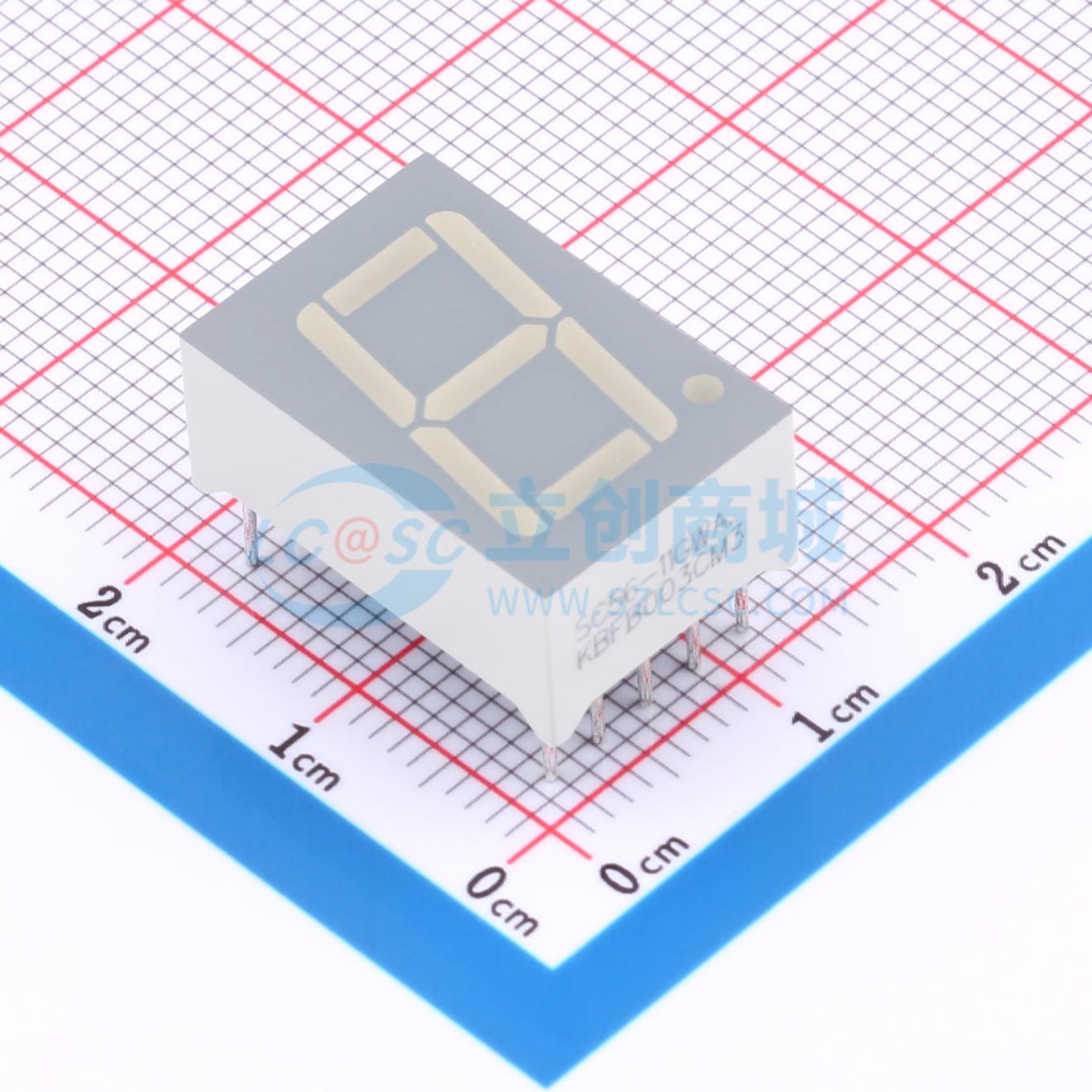 LED 7 đoạn SC56-11GWA Kingbright DIP-10 Cathode chung - Techcore Việt Nam