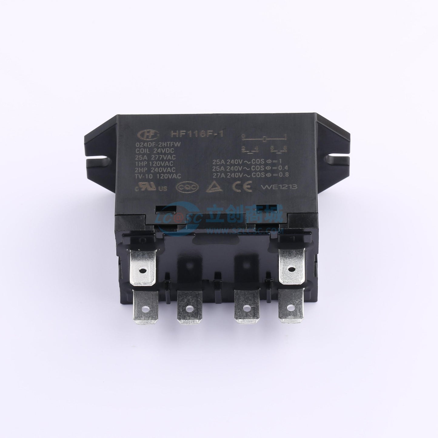 Rơ-le điện tử HF116F-1/024DF-2HTFW HF 24V THT,50.5x32.9mm - Techcore Việt Nam