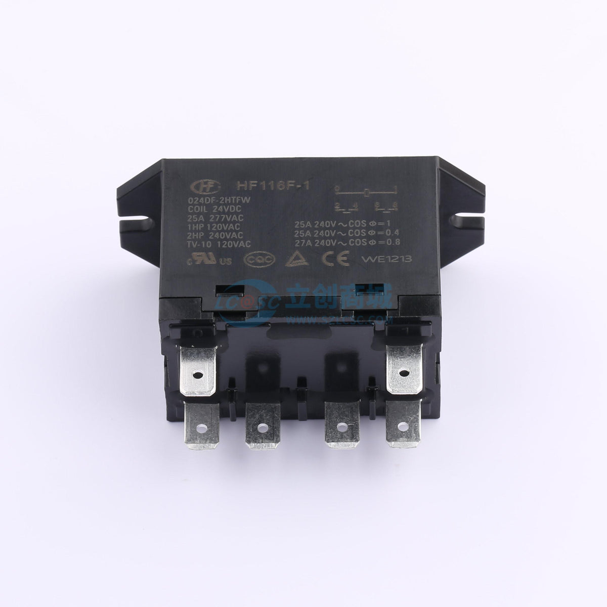 Rơ-le điện tử HF116F-1/024DF-2HTFW HF 24V THT,50.5x32.9mm - Techcore Việt Nam