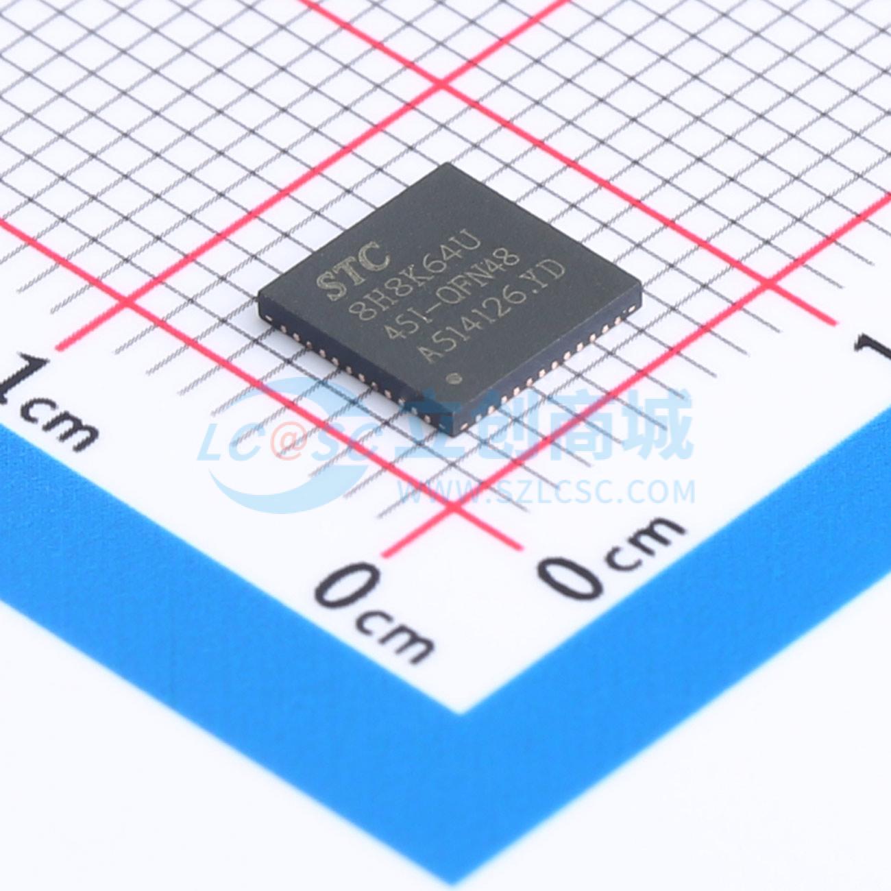 Vi điều khiển MCU STC8H8K64U-45I-QFN48 QFN-48(6x6) - Techcore Việt Nam