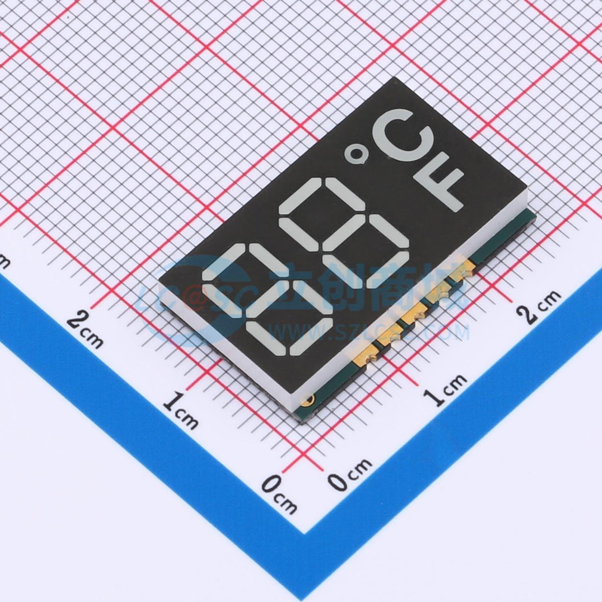 LED 7 đoạn GS4023CB-B Guangcai Display SMD,25x16mm Cathode chung - Techcore Việt Nam