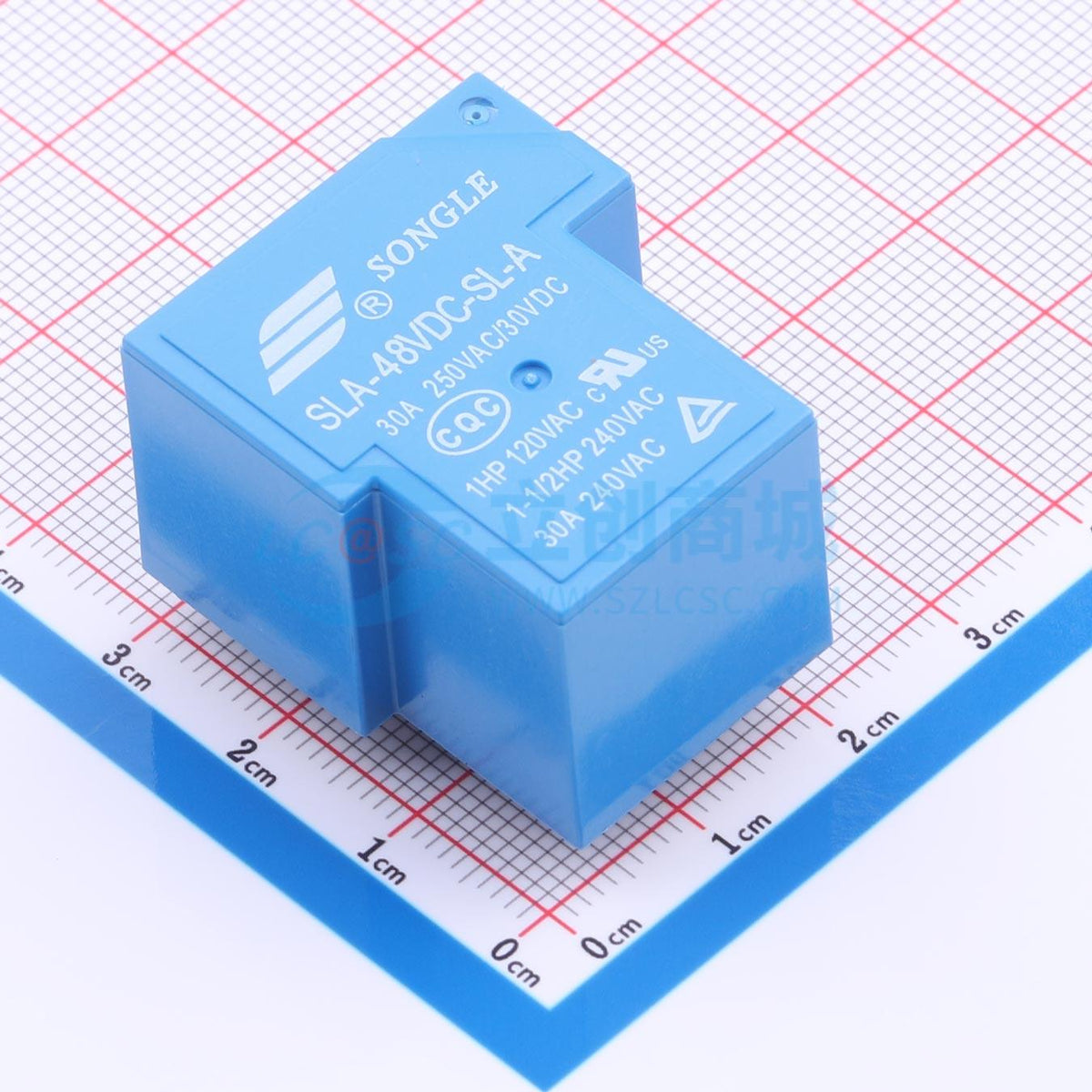 Rơ-le điện tử SLA-48VDC-SL-A SONGLE 48V THT,32x27.6mm - Techcore Việt Nam