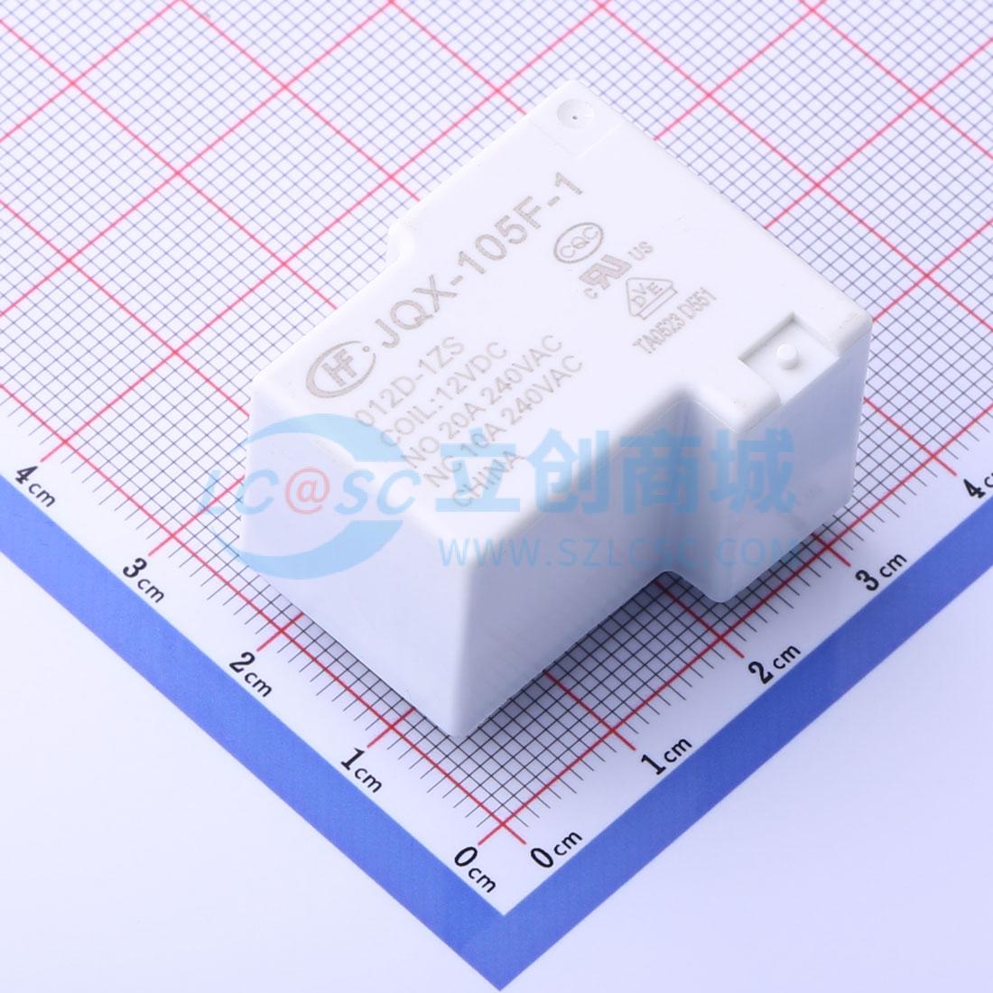Rơ-le điện tử JQX-105F-1/012D-1ZS HF 12V THT,27.1x32.3mm - Techcore Việt Nam