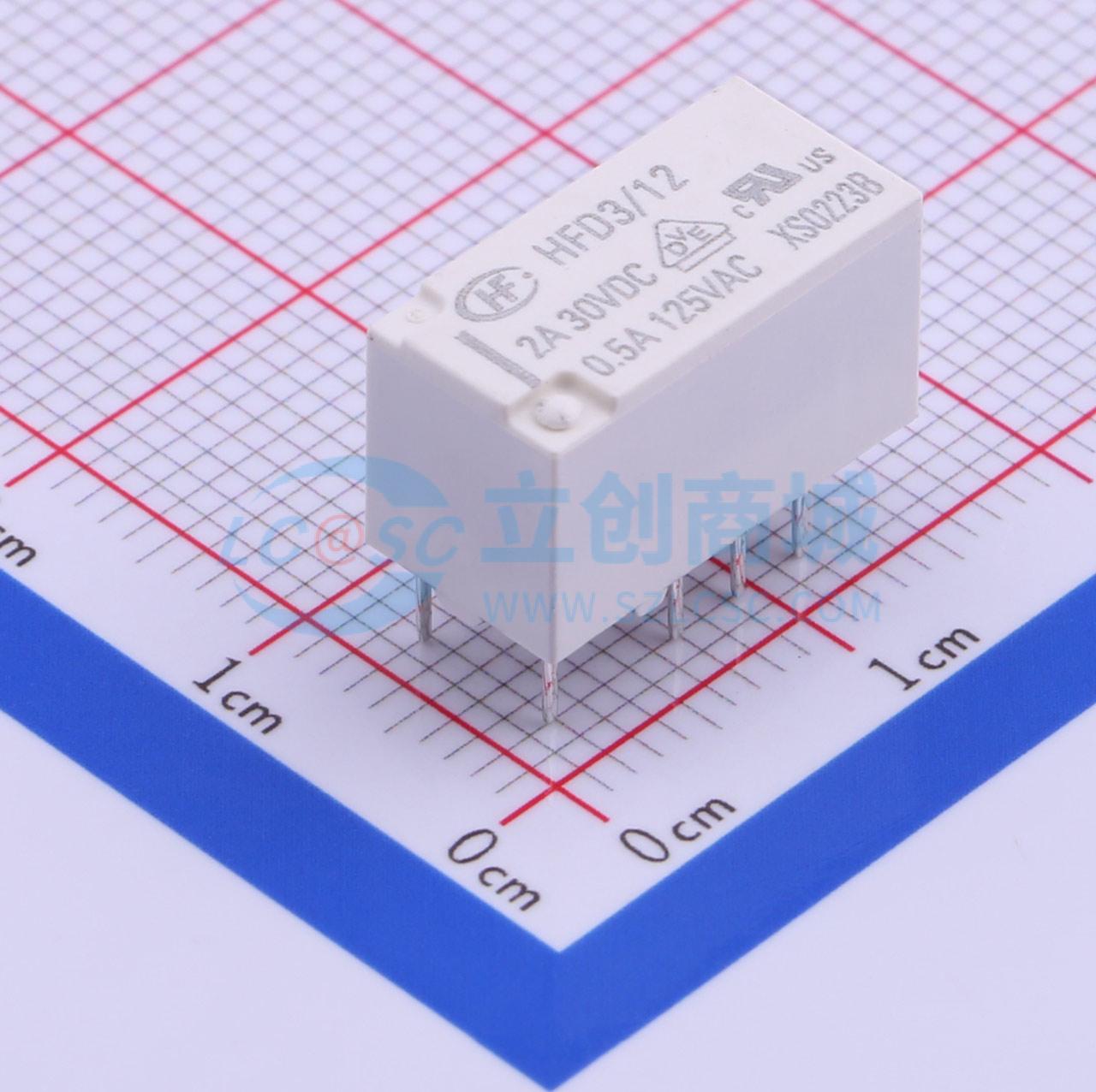 Rơ-le tín hiệu HFD3/12 HF DIP,15x7.5mm - Techcore Việt Nam