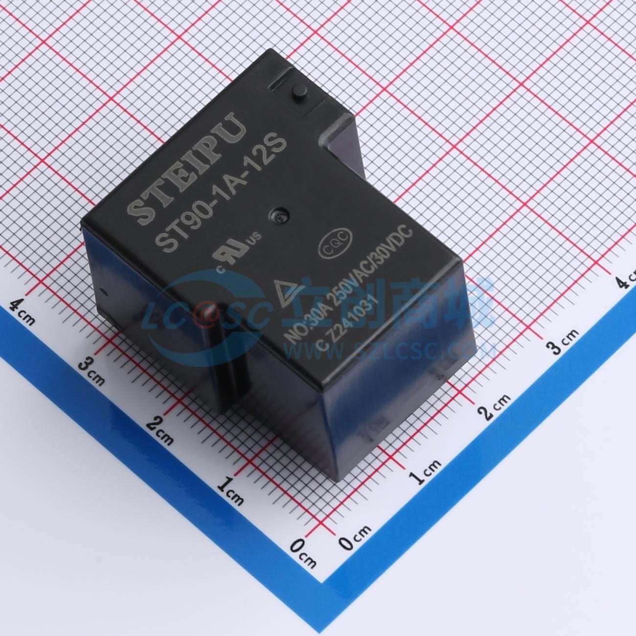 Rơ-le công suất ST90-1A-12S,030 STEIPU 12V THT,32.3x27.1mm - Techcore Việt Nam