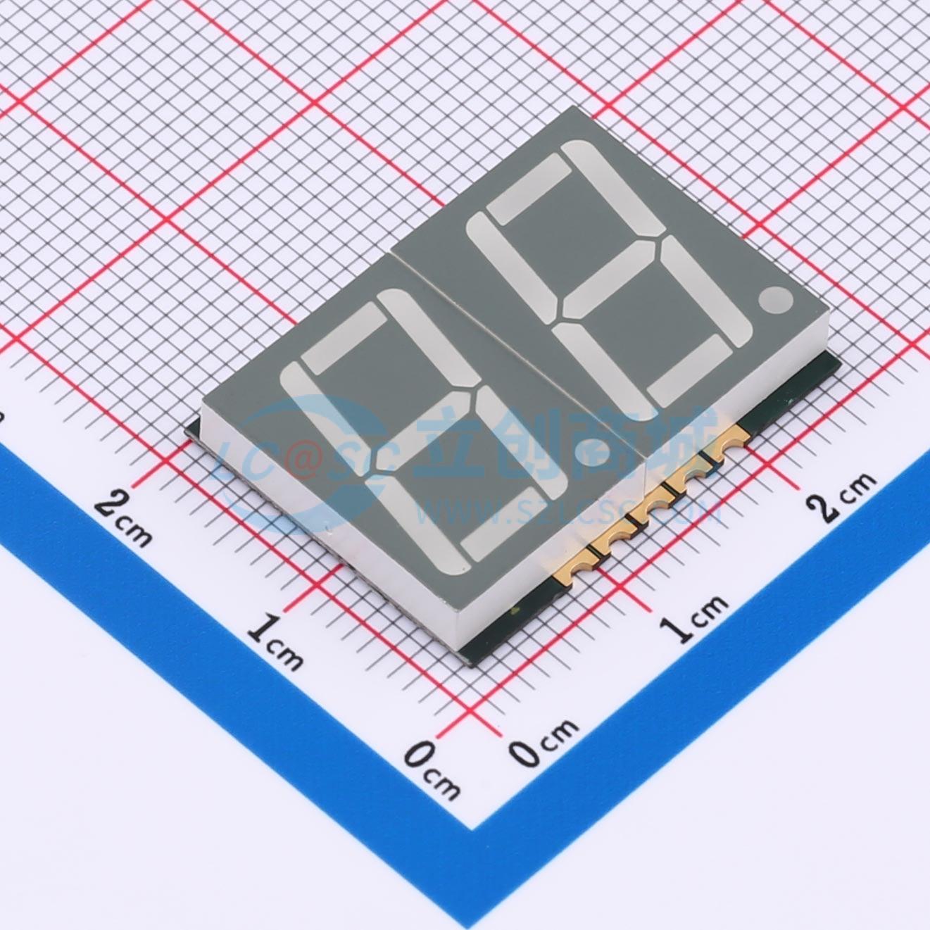 LED 7 đoạn GS5625AB-G Guangcai Display SMD,25x19mm - Techcore Việt Nam