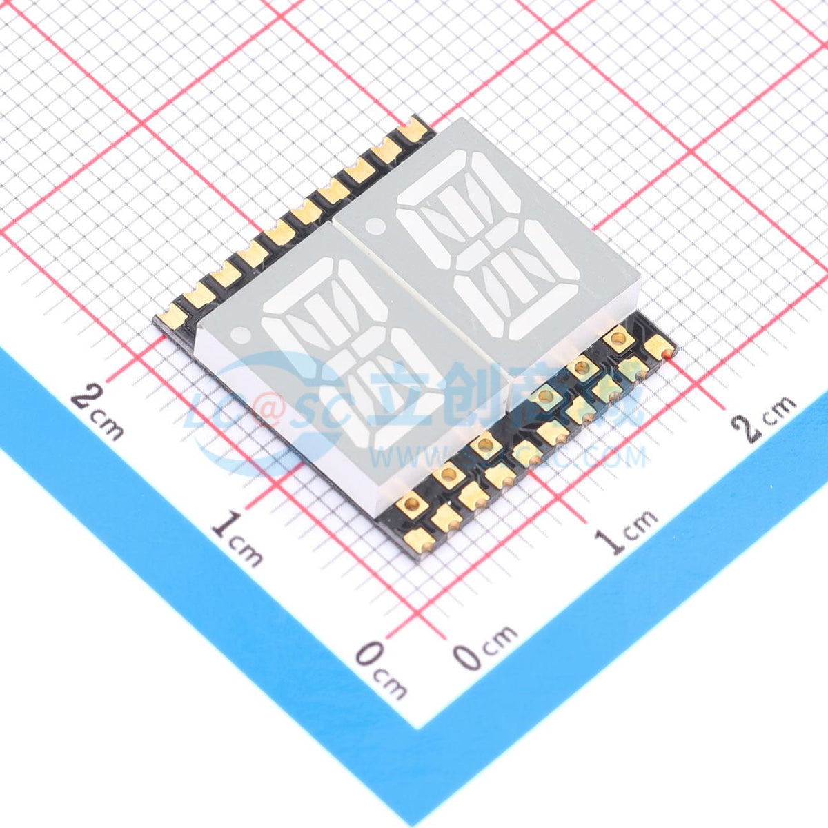 LED 7 đoạn GS4021CPG-G Guangcai Display SMD,19x18.8mm - Techcore Việt Nam