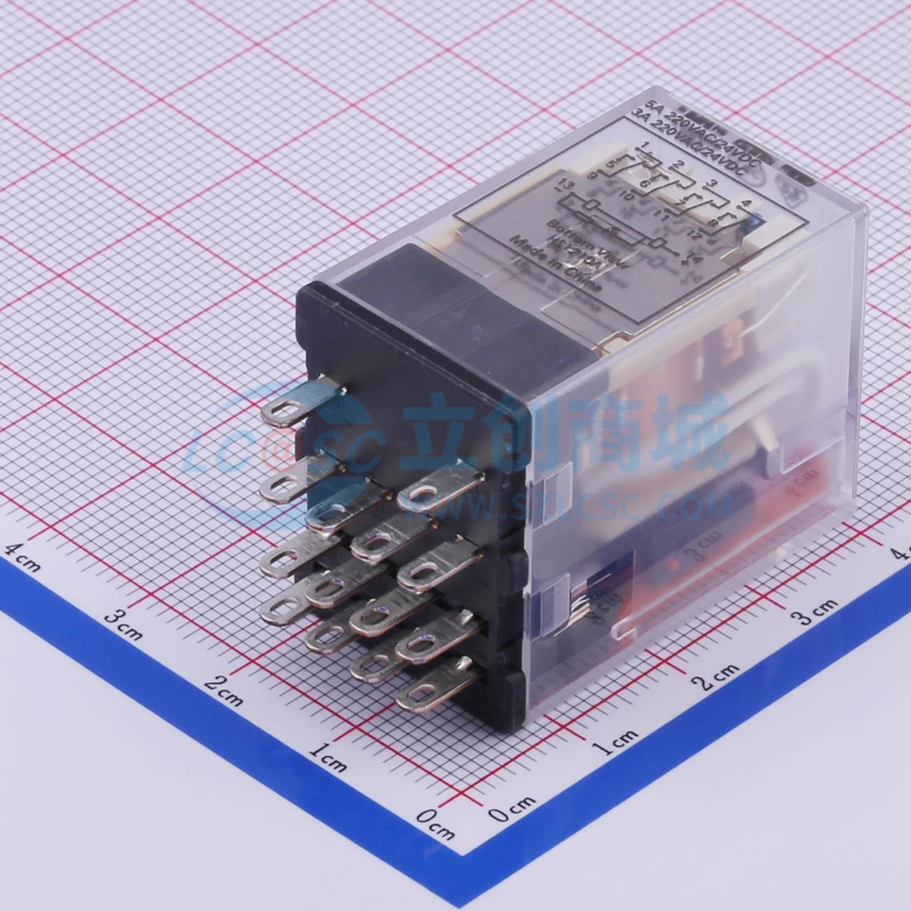 Rơ-le công suất HF18FZ/24-4Z232 HF 24V THT,28x21.5mm - Techcore Việt Nam