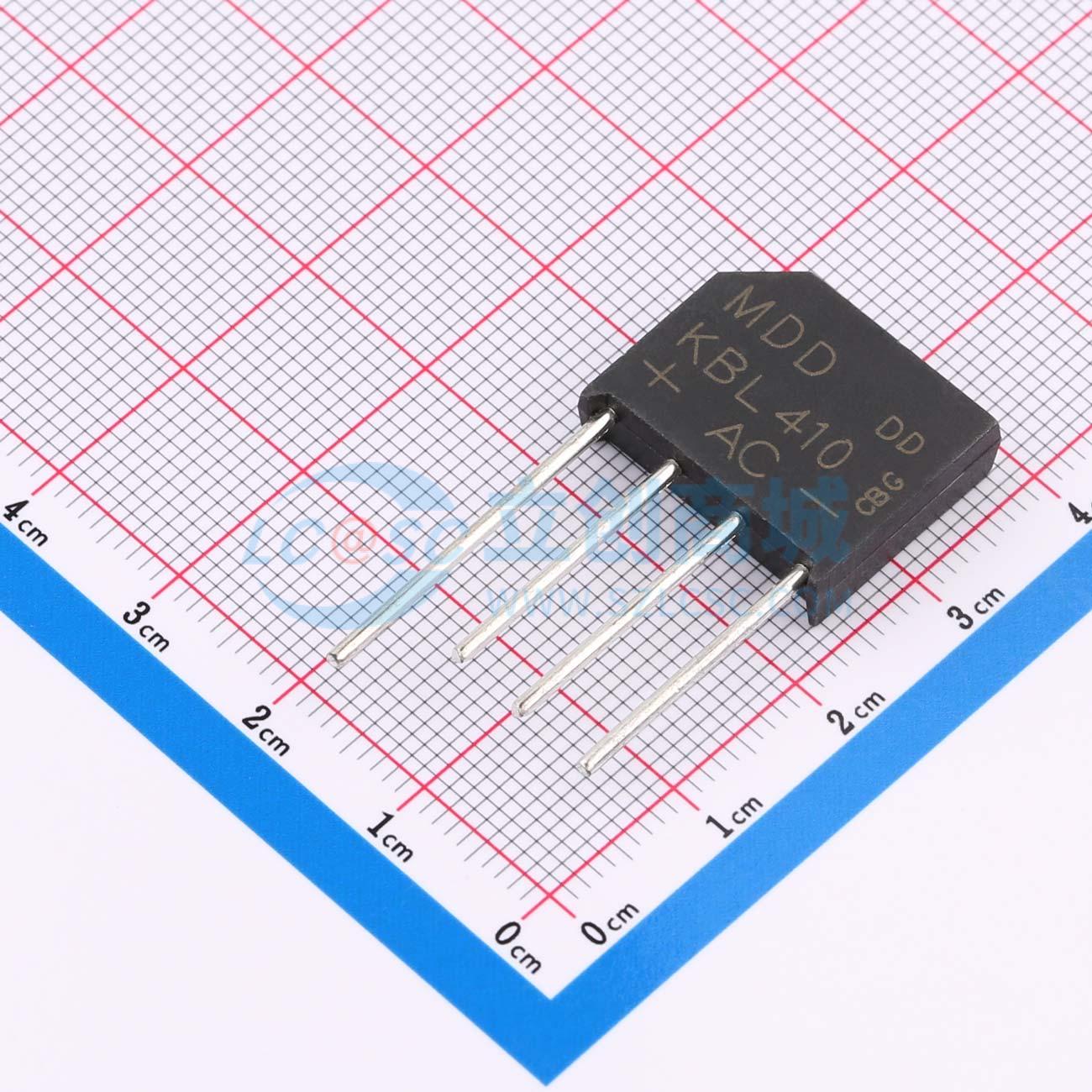 Cầu chỉnh lưu KBL410 MDD 1.1V@4A - Techcore Việt Nam