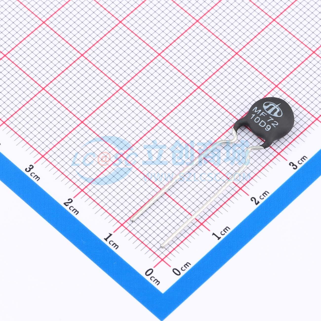 Điện trở nhiệt NTC MF72 10D9 Shiheng Xuyên lỗ, P=7.5mm 10Ω 2W - Techcore Việt Nam