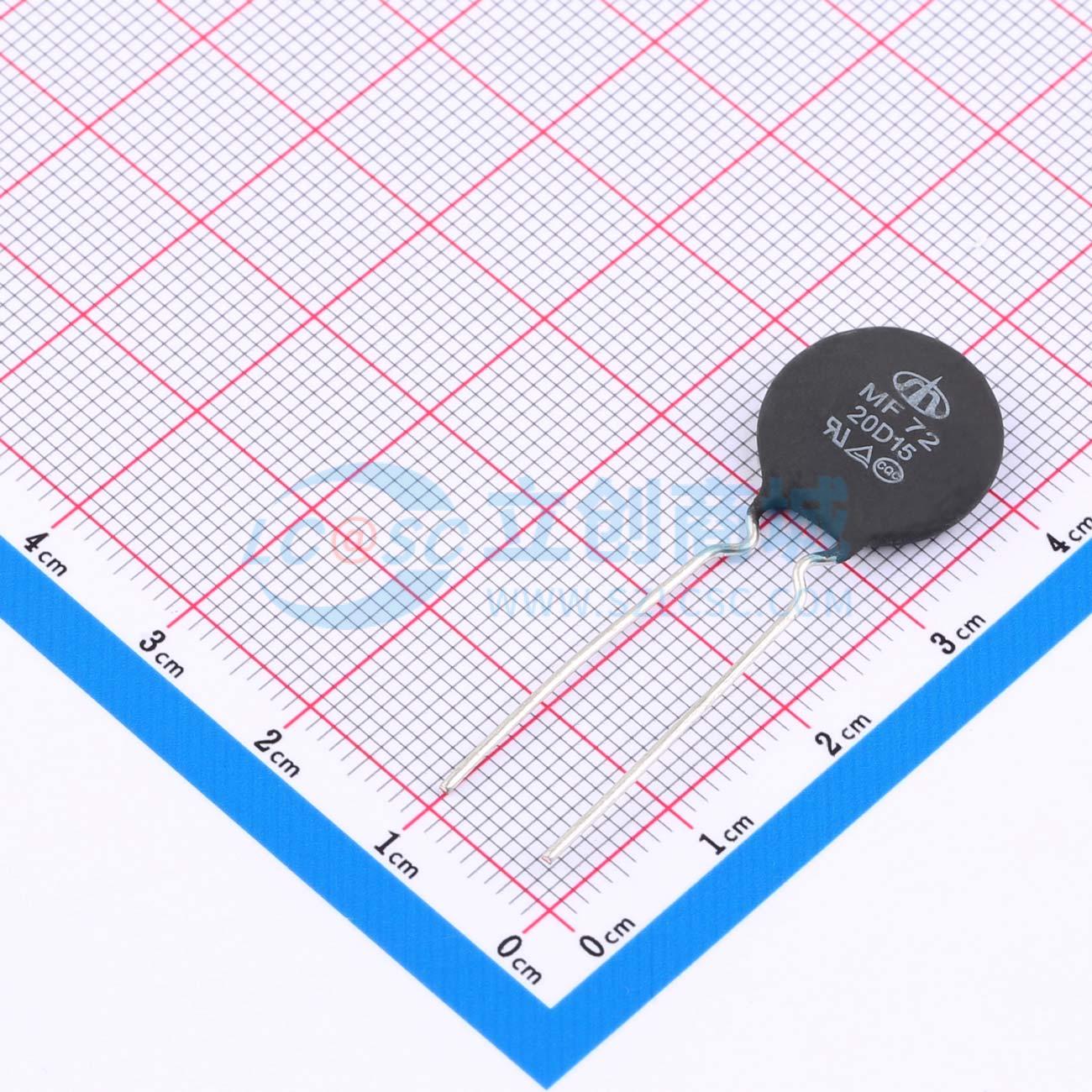 Điện trở nhiệt NTC MF72 20D15 Shiheng Xuyên lỗ, P=7.5mm 20Ω - Techcore Việt Nam