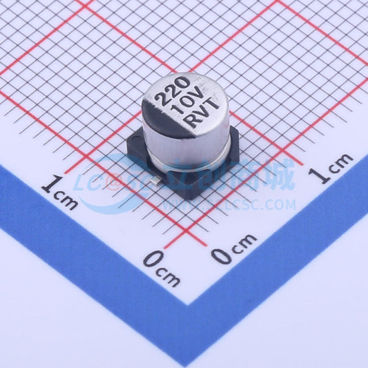 Linh kiện điện tử RVT220UF10V67RV0037 KNSCHA SMD,D6.3xL5.4mm - Techcore Việt Nam