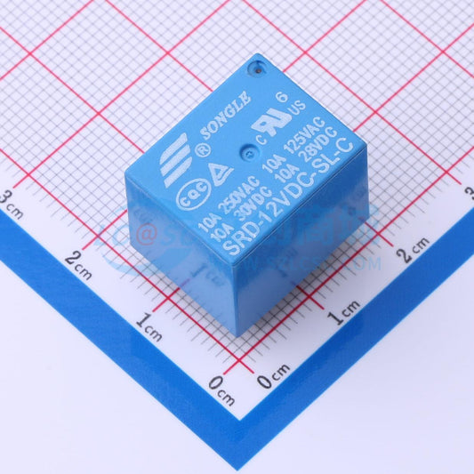 Relay Công Suất SRD-12VDC-SL-C Songle Xuyên lỗ,19.2x15.6mm 12V - Techcore Việt Nam