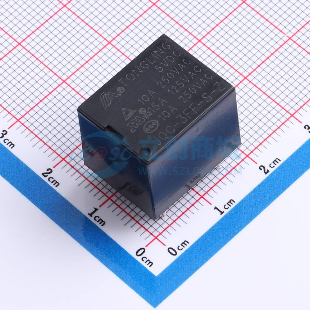 Rơ-le điện tử JQC-3FF-S-Z5V TLrelay 5V THT,19.2x15.4mm - Techcore Việt Nam