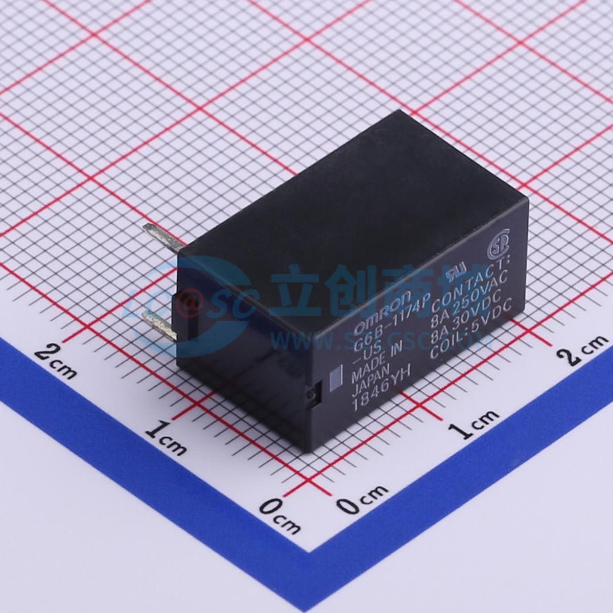 Rơ-le công suất G6B-1174P-US-DC5V OMRON THT,20x9.9mm - Techcore Việt Nam