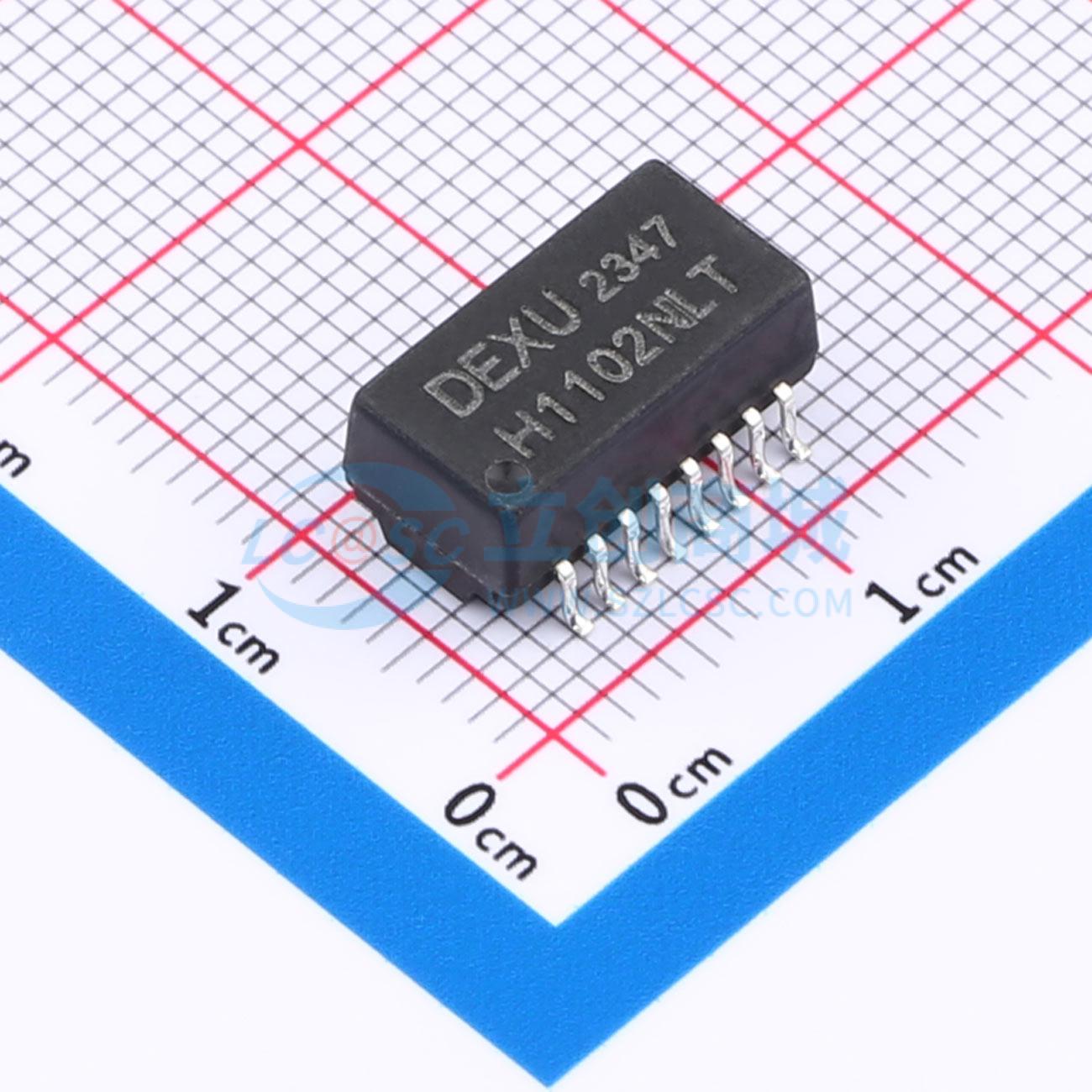 Biến Áp Mạng Ethernet H1102NLT DEXU SMD-16P,12.7x9.5mm 1:1 10/100M - Techcore Việt Nam
