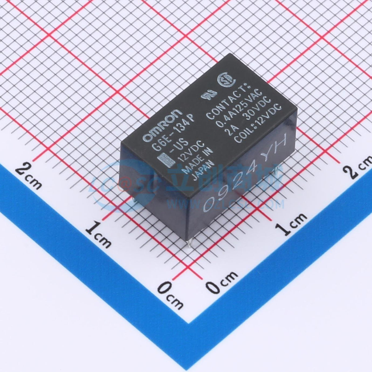 Rơ-le tín hiệu G6E-134P-US DC12 OMRON 12V THT,16x10mm - Techcore Việt Nam