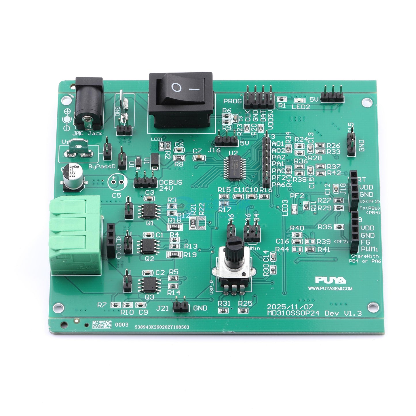 Bo mạch phát triển PY32MD310_SSOP24_Demo2R_PCB 9 - Techcore Việt Nam
