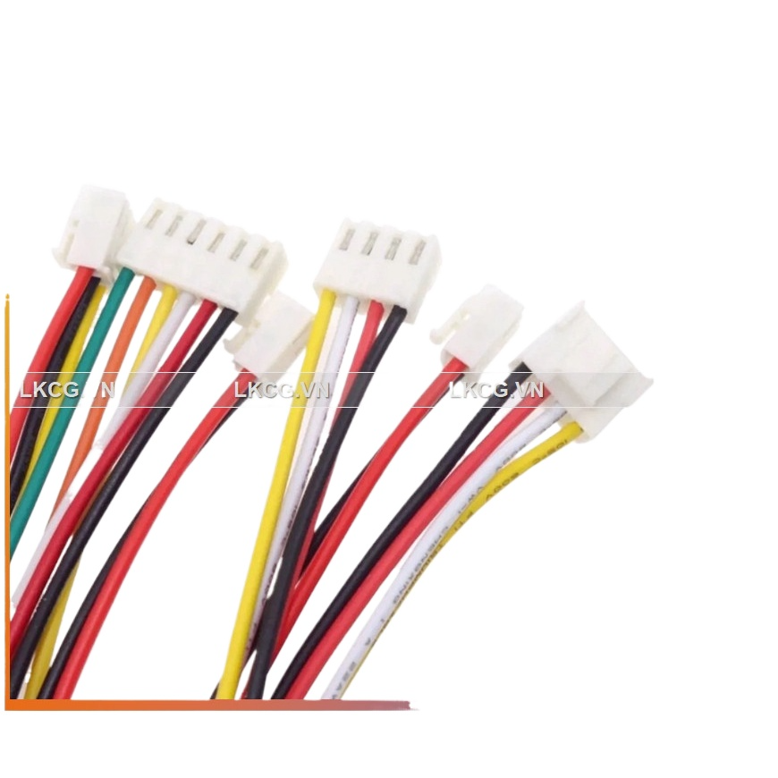 Dây VH 3.96mm Dài 20CM 1 Đầu Jack – Từ 2P đến 8P