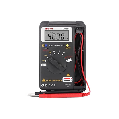 Đồng Hồ Đo Điện Vạn Năng ZOYI VC921 – True RMS, 4000 Counts, Tự Động Chọn Thang