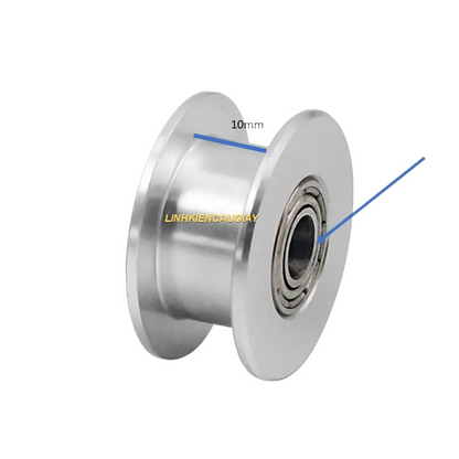 Puly Căng Đai GT2 Trơn (Idler) Rộng 10mm – Lỗ Trục 5mm