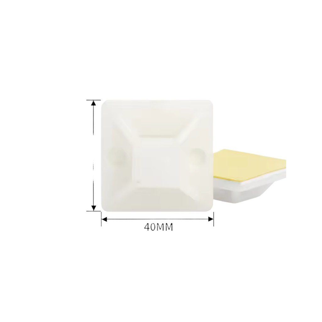 Miếng Dán Thít Dây Điện 3M – Đế Dán Cố Định Dây Cáp (Gói 10 Cái)