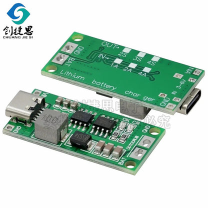 Module Sạc Pin LiPo 2S/3S/4S TypeC – Bộ Sạc Tăng Áp 1A/2A/4A