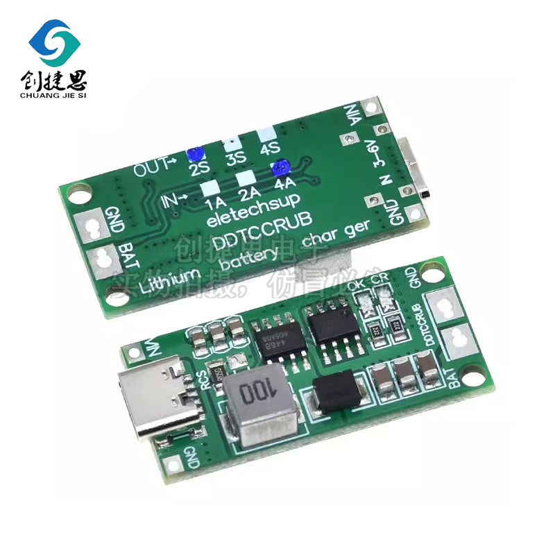Module Sạc Pin LiPo 2S/3S/4S TypeC – Bộ Sạc Tăng Áp 1A/2A/4A