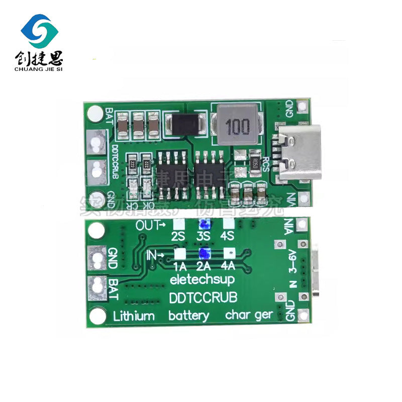 Module Sạc Pin LiPo 2S/3S/4S TypeC – Bộ Sạc Tăng Áp 1A/2A/4A
