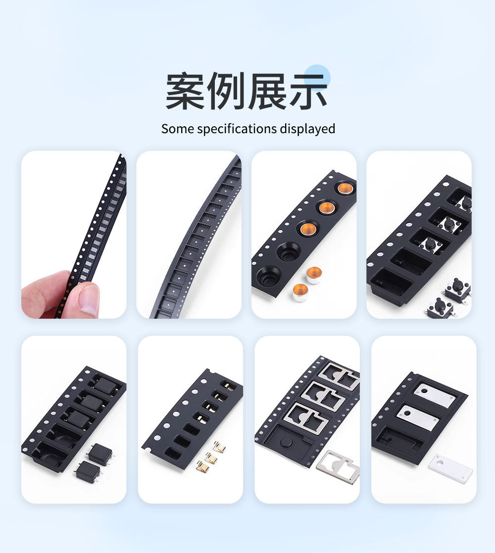 Băng Tải Đóng Gói IC SMD SMT Cuộn Cảm – Carrier Tape Gia Công Theo Yêu Cầu