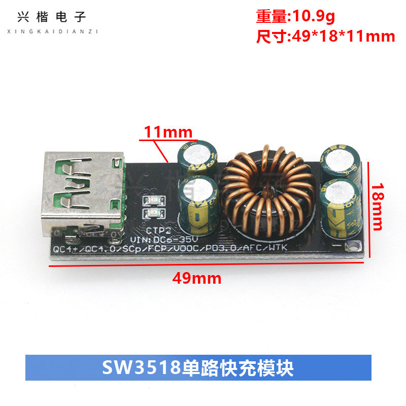 Module Sạc Nhanh Đa Giao Thức QC4.0 PD3.0 SCP FCP – Chip SW3518