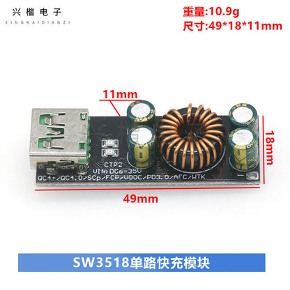 Module Sạc Nhanh Đa Giao Thức QC4.0 PD3.0 SCP FCP – Chip SW3518