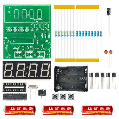Kit Đồng Hồ Số 4 Chữ Số Vi Điều Khiển – Có Báo Thức DIY TJ-56-131